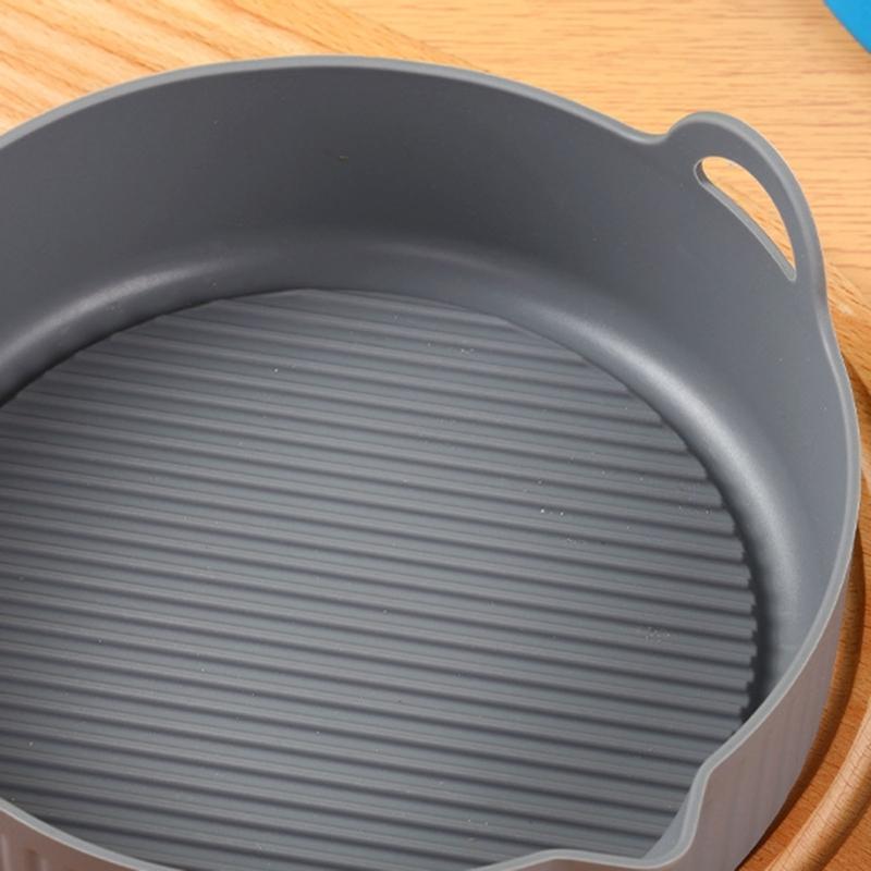 Reusable Air Fryer Liner Food-Grade Silicone Air Fryer Accessories Round Shaped 3 Colors Choose for Air Fryers Use