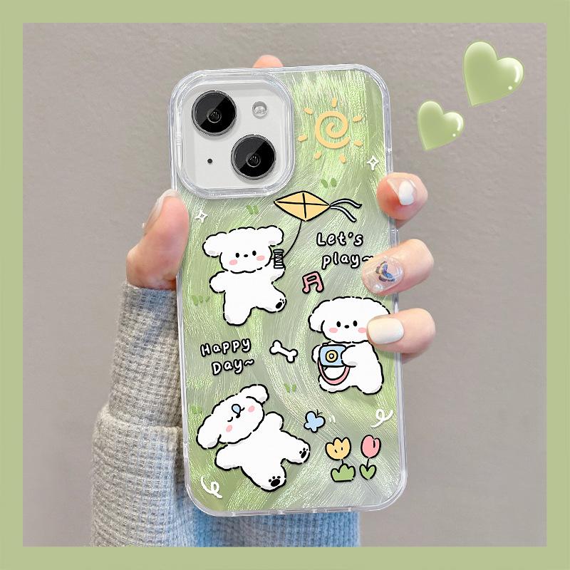 

Подходит для Huawei Pura70pro Чехол для мобильного телефона Vivos17 Summer Puppy Stand Oppo Feather Yarn Xiaomi 14 Cute Redmi Note 9 Pro