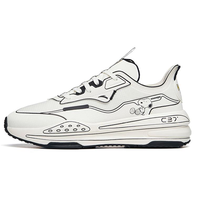

SNOOPY x Anta C37 Series Comfortable Cushioning Slip Resistant Abrasion Resistant Low top Running Shoes Men s 912128081-10 42