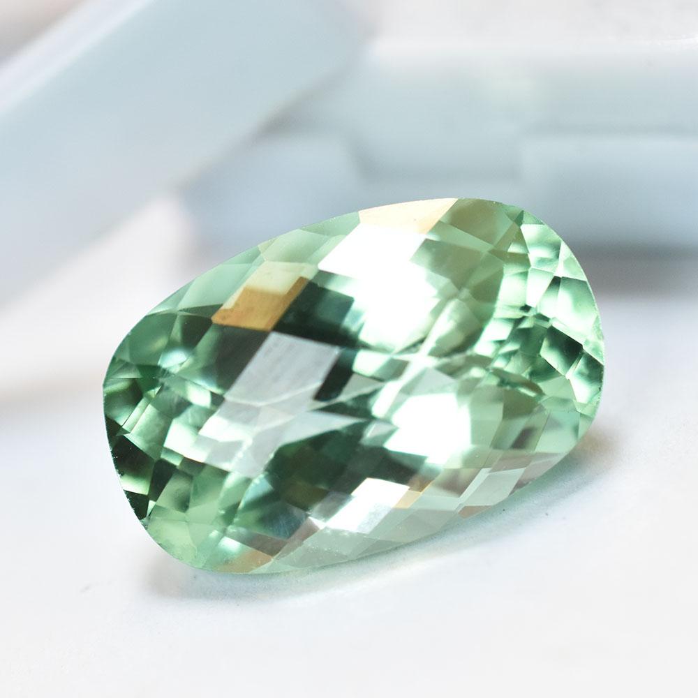 Bluish Green Natural Sapphire Cushion 21 Ct Fabulous Certified Loose Gemstone