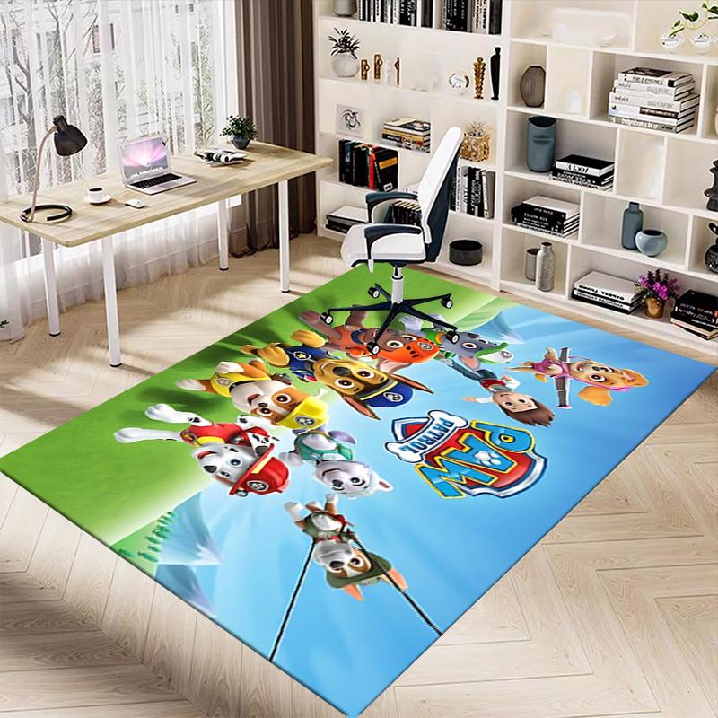 1pc Paw Patrol Adventure Carpet for Playroom Bedroom Living Room Sofa Home Decor,kids Game Area Rug Non-slip Floor Mat Y728111