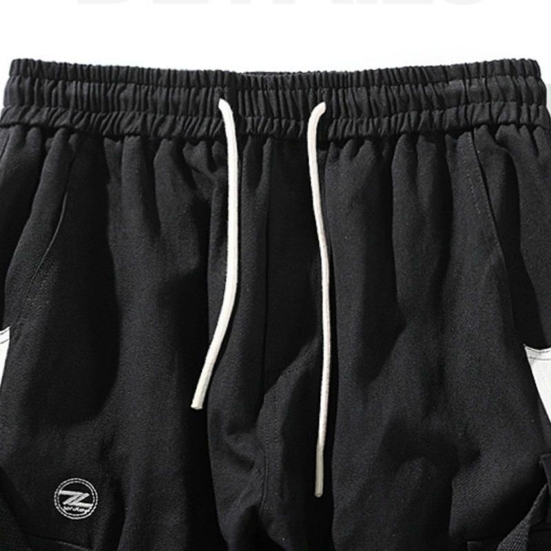 Pantaloni Cargo da Uomo Casual con Fibbia Multi Tasche Larghi Hip Hop