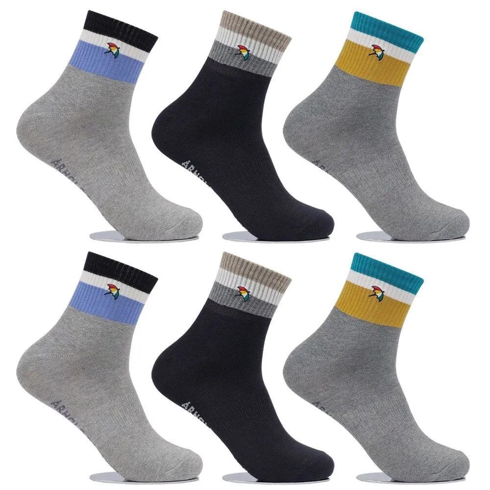 Arnold Palmer Anti-Twist Men's Casual Socks Mid-Length 6 Pairs MSP003