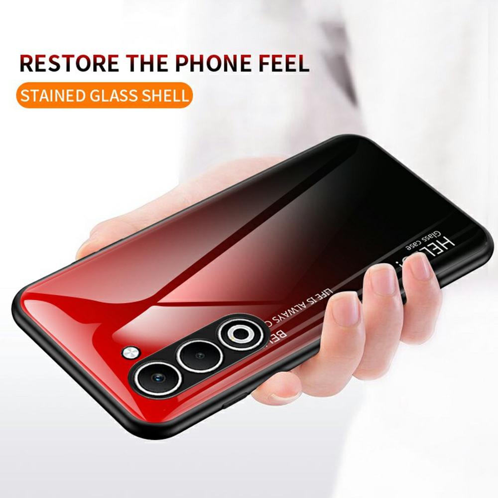 For Oppo A5 5G Case Anti-Scratch Tempered Glass+PC+TPU Phone Cover