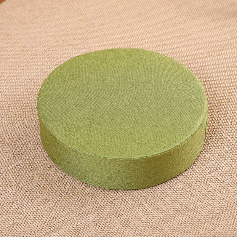 

Balcony Bay Window Removable and Washable Meditation Cushion Large Cloth Green Diameter 40cm thickness 6cm (soft sponge)