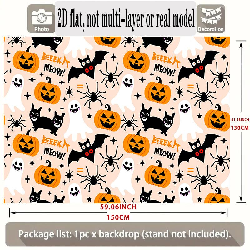Party Backdrop Halloween Flat Banners Patterned Celebrations Wedding Enthusiasts Celebration Photo Booth Front Door Decor
