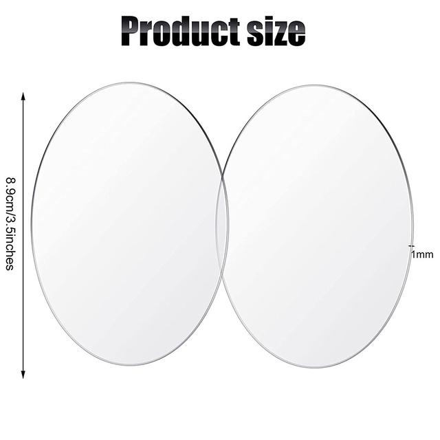 1/2mm Clear Circle Acrylic Sheet Plexiglass Disc Round Sign for Milestone Marker,Name Card,Cricut,Engraving,Painting,DIY Project