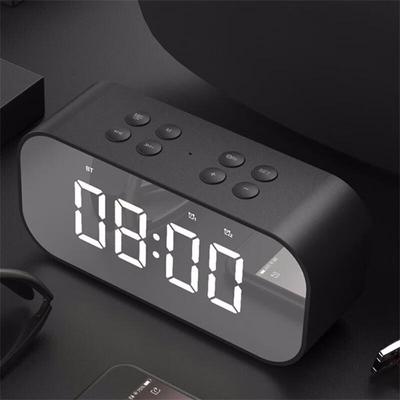 Weisheng HY03501 Mirror Bluetooth Speaker with Alarm Clock CN Plug (adapter Included)