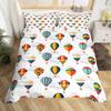 Air Balloon Duvet Cover Sets For Kids Queen King Size Lightweight Down Room Decor 2 Pillowcases And 1 Duvet Cover No Quilt