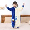 Kids Flannel Onesie Pajamas Cartoon Loungewear Christmas Costume Flannel Sleeping Bag Jumpsuit