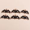 10pcs Mix Cute Enamel Halloween Charms Pumpkin Ghost Bat Charms Pendants for Jewelry Making DIY Earrings Necklace Accessories