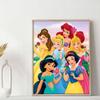 Full Round Diamond Painting Princesses Art Rhinestone Picture Mosaic DIY 5D Cross Stitch Embroidery Home Decoration