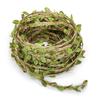 5m Artificial Leaf Vine Rustic Jute Twine Vintage Jungle Garland Foliage Rattan Green Leaves Ribbon Wrapping