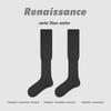 Renaissance Women's Thigh-High Slouch Socks - Boneless, Solid Color, Versatile Cotton for Autumn & Winter