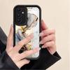 Fashion Marble Phone Case For Samsung Galaxy S24 Ultra S25 Plus S23 S22 S21 S20 S24 FE A55 A54 A15 A35 Soft Soft Silicone Cover