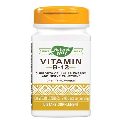 Vitamina B-12 Sabor Cereza 2000 mcg, 100 Pastillas para Chupar