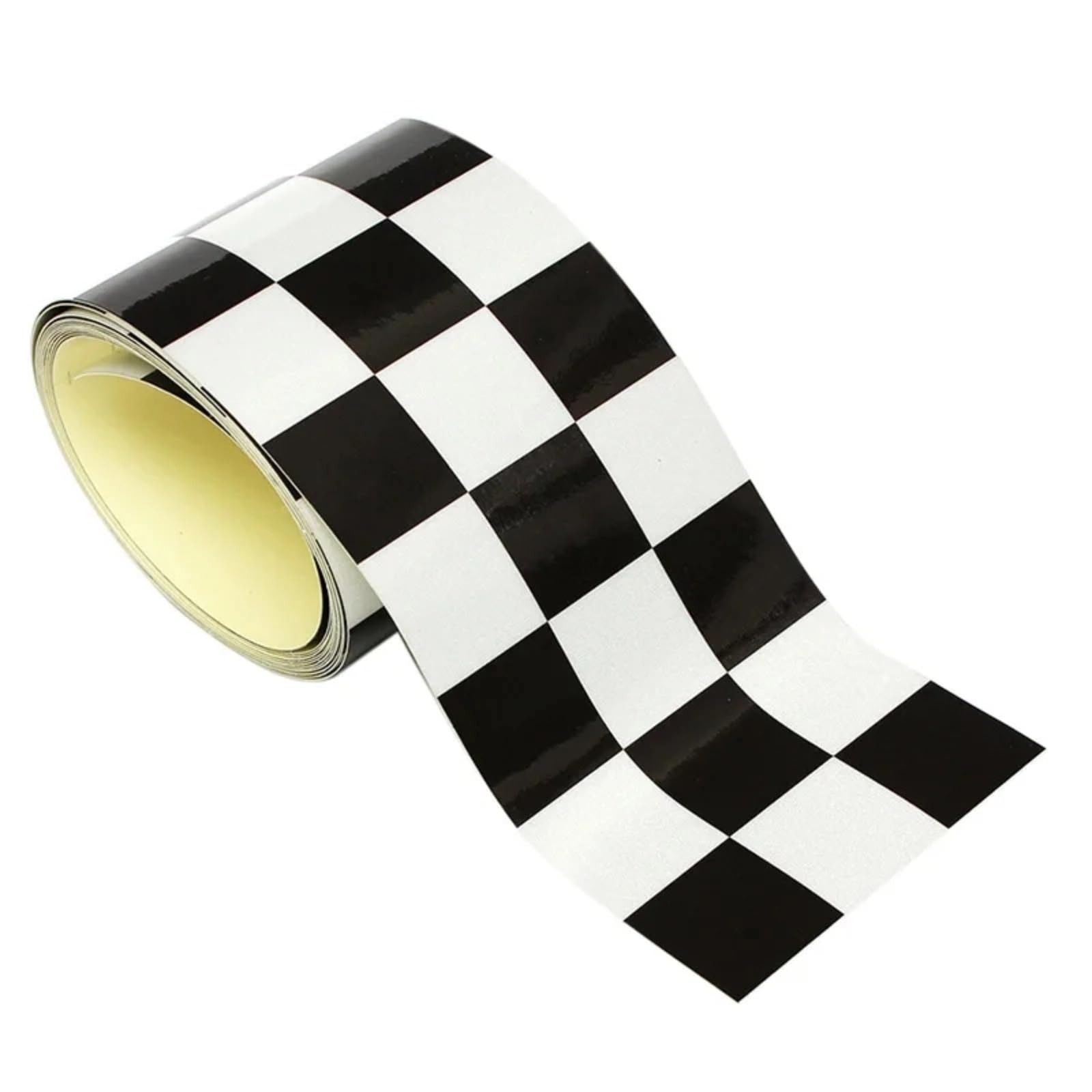 

AIBOAT 3 Wide Black White Checkered Flag Vinyl Decal Tape Car Motorcycle Motorcycle Tank чёрный