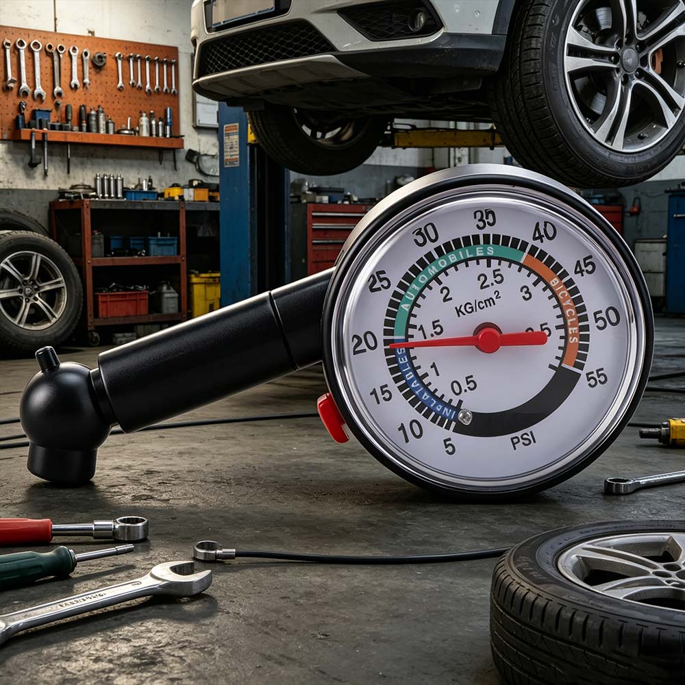 Dial Meter Tire Pressure Gauge Pointer Design Pressure Gauge Measurement  Motorcycle Tire Care