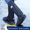 Cubrezapatos Impermeables de Caña Alta para Hombres y Mujeres - A prueba de arena, nieve, antideslizantes, resistentes al desgaste e ideales para andar en bicicleta en condiciones de lluvia.