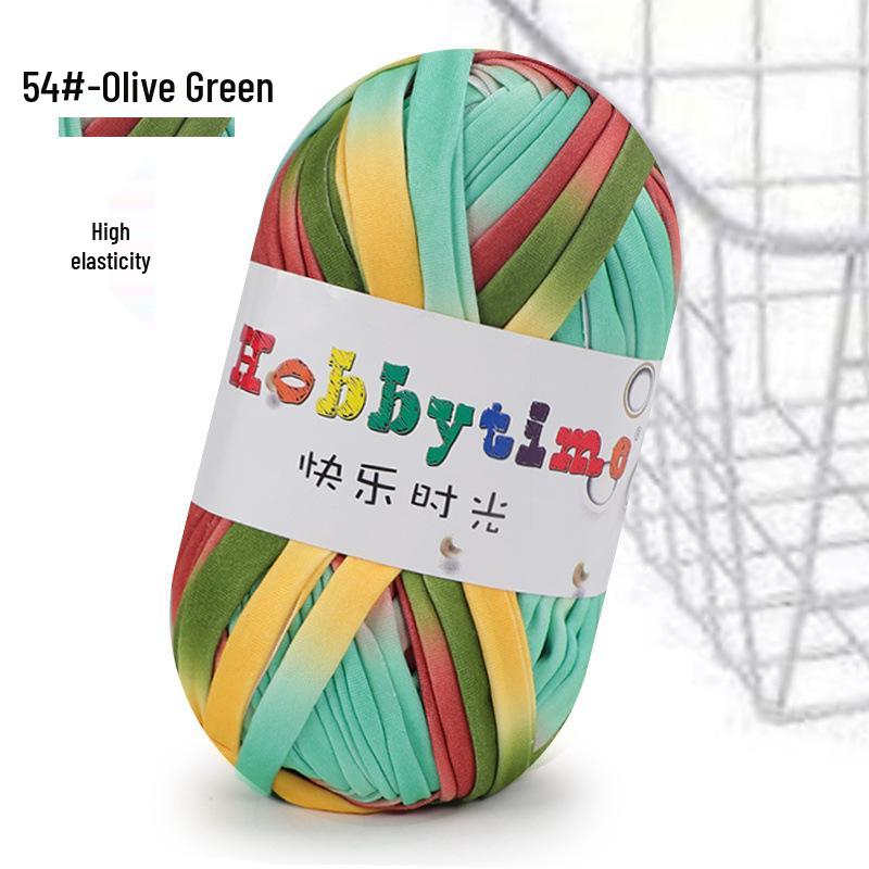 Cloth Strip Yarn DIY Crochet Kit: Handmade Bag, Knitting Material for Cushions, Carpets, and Dolls