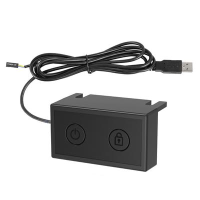 Stalinio kompiuterio maitinimo jungikliai Mygtukas Užrakinti ekraną PC kompiuterio korpuso jungikliai USB maitinimo prievadas namų biurui internetui