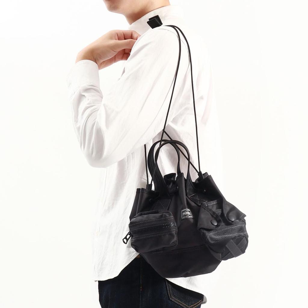 ALL SCARF TOTE with POUCHES 2WAY Tote Bag Black [PORTER] 502-05960