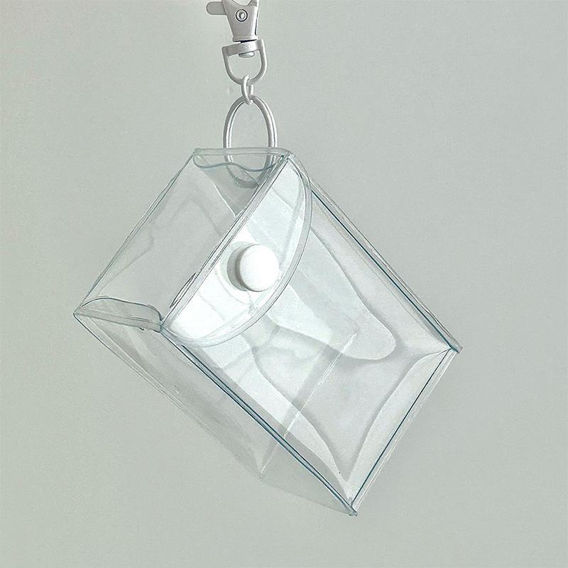 Cute Transparent Baby Doll Storage Bag Pendant Display Bag Pvc Key Chain Dustproof Storage Display Bag