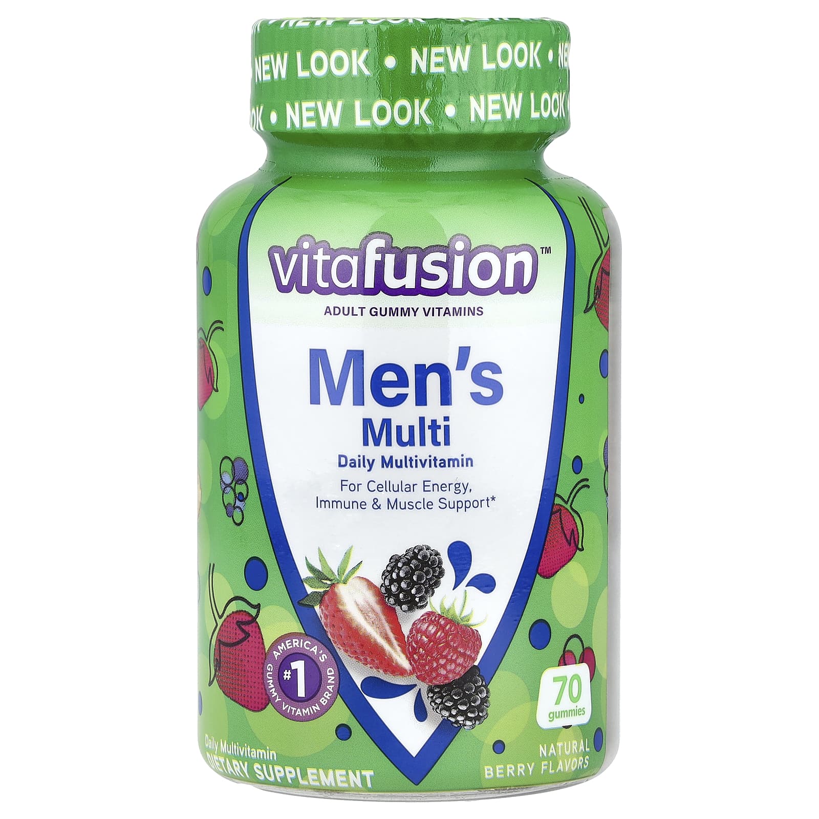

Men s Multi Gummy Jelly, Natural Berry, 70 Gummies