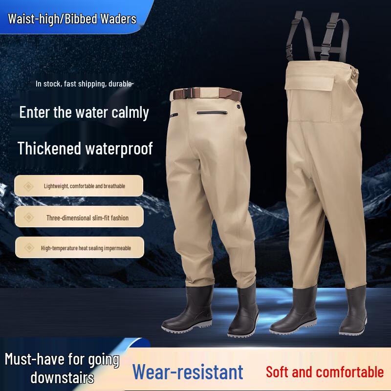 Unisex Nylon Waterproof Suspender Waders