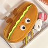 High-Capacity Cute Hamburger Pencil Case for Students