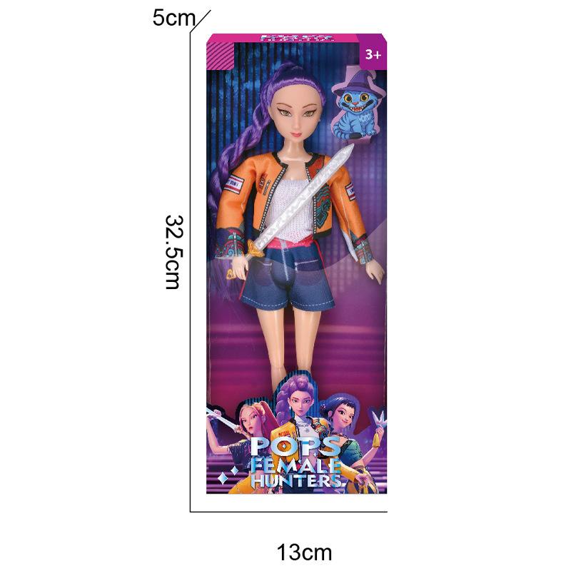 Cazadora de Demonios Muñeca Leyenda Banda de Chicos Demonio Juguete Figura de Vinilo 11.5 Pulgadas Grado de Coleccionista Regalo