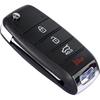 TOP-VIGOR Remote Car Key Fob 433MHz Compatible with Kia Soul 2014 2015 2016 2017 2018 2019, OSLOKA-875T FSK 60 Chip 4 Button Keyless Entry Car Key