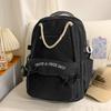 Schoolbag college students high-value backpack new lightweight junior high school schoolbag ins niche multi-layer large-capacity backpack