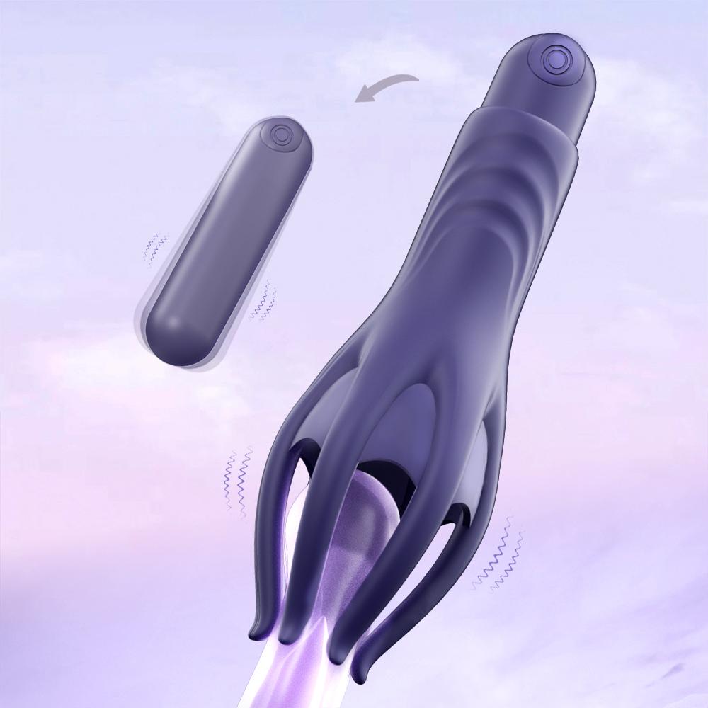 Men Glans Stimulator Penis Training Vibrator Male Masturbator Ejaculation Delay Exerciser Sex Toy for Male Pleasure Prolongation