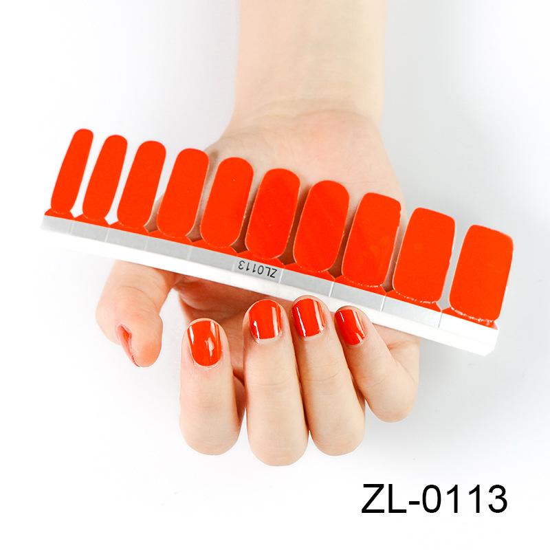 New 20 Nail Stickers Solid Color Nail Stickers Maternity Nail Stickers Fake Nails