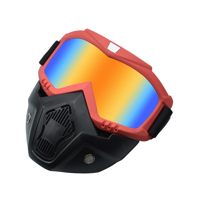 Manufacturer  New Full Face Shield Motocross Mask Windproof Outdoor Sport Goggles Trendy Motorcycle Glasses Mask