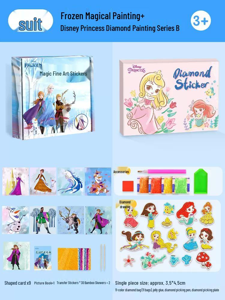 DIY Iridescent Magical Art Sticker Painting Set for Kids