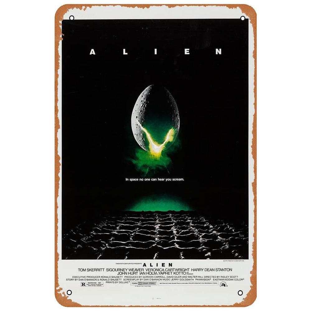 Classic Movie Vintage Metal Tin Signs True Frailty Movie Posters Wall Art Decor for Film Home Bar Man Cave Cafe Clubs Garage Pub