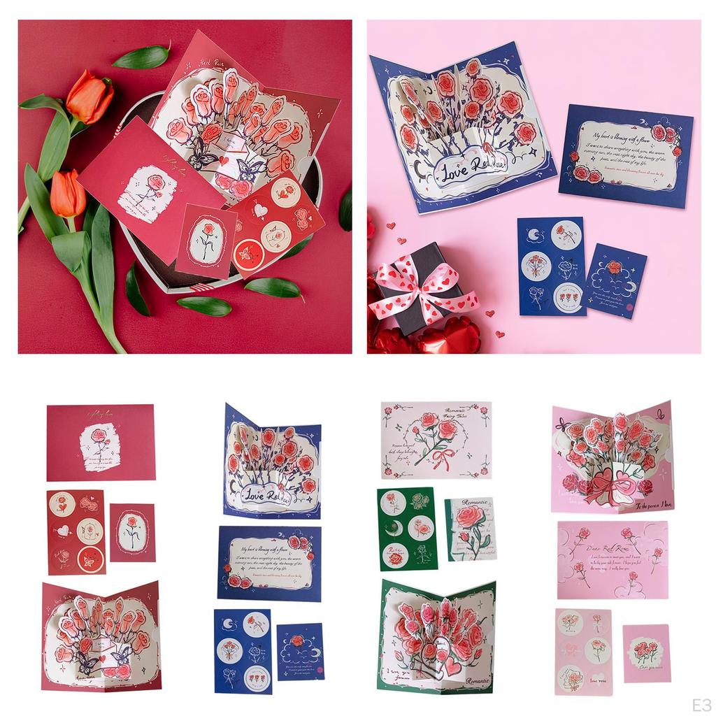 Karty 3D na Walentynki Karta Rocznicowa Pozdrowienia Podziękowania za Zaręczyny