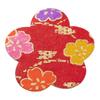 Washi Kawasumi Special Selection Chiyogami Stickers Blossom Butterfly 40 Pieces Hand-Dyed Kyo-Yuzen (Plum & Design, Total)