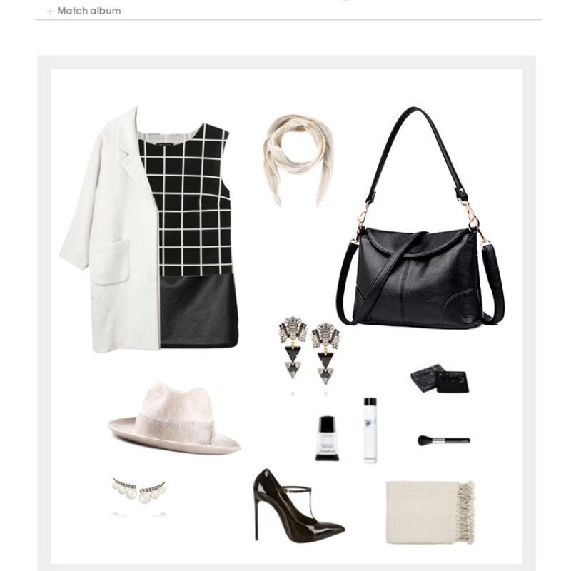 Dámská nová módní crossbody taška přes rameno taška tašky měkká kůže malá čtvercová taška