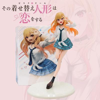 Anime My Dress Up Darling 18CM Kitagawa Marin Uniform Figure PVC Anime Action Figure Model Toys Collectibles Kid Birthday Gift