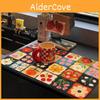 Artistic Flower Pattern Water Absorption Mat For Kitchen Countertops And Tea Cups