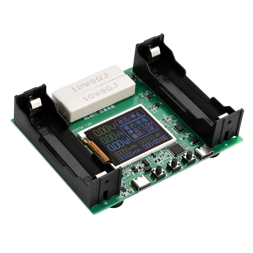 18650 Lithium Battery Capacity Tester Module MAh MWh Digital Battery Power Detector Module 18650 Battery Tester Type-C