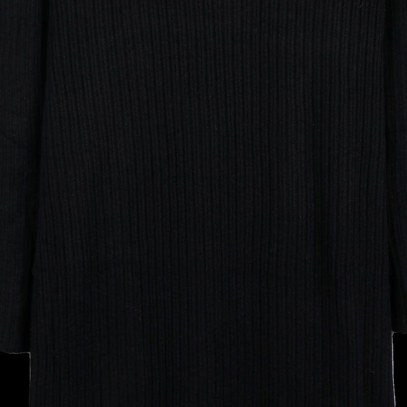 Sunshine House Spring New Arrival Export European and American Plus Size Women's Clothes Round Neck Long Sleeves Long Dress Sweater Slim Looking