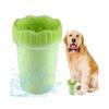 Dog Paw Cleaner, Dog Paw Grooming with Towel, Portable Dog Paw Scrubber Pet Cleaning Brush for Active Dogs (11 * 9 * 7cm, Green)