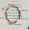 Korean Exquisite Retro Flower Love Heart Beaded Necklace For Women Personality Simple Cool Clavicle Chain Fashion Y2K Jewelry