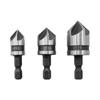 Pack Of 3 High Carbon Steel 90 Degree Countersink Drill Bits 12mm 16mm 19mm For Wood Metal And Plastic Accurate Work