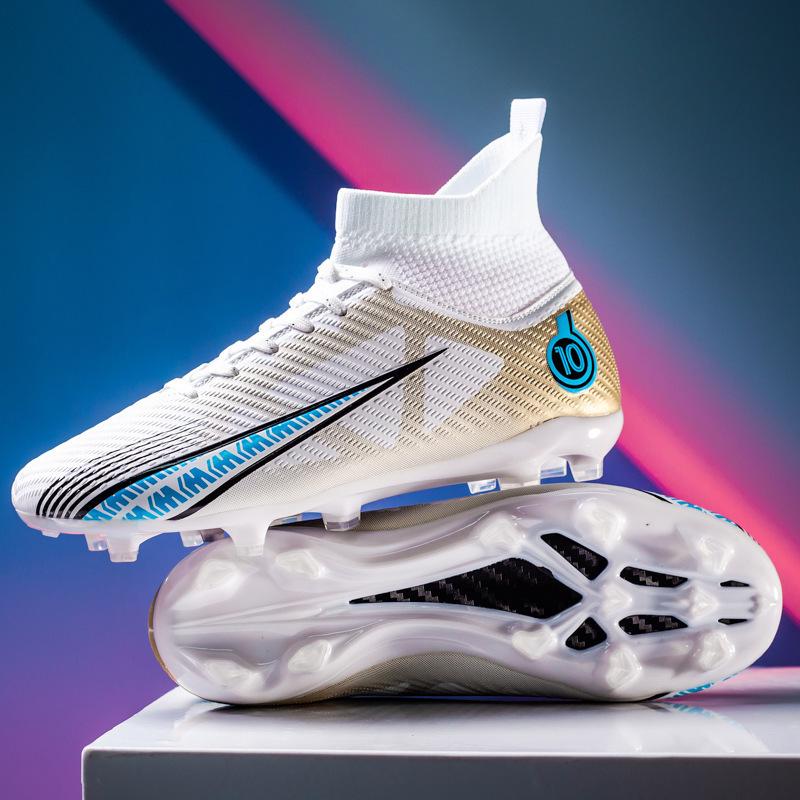 High-Top Youth Football Boots with TF and AG Studs for Boys and Girls