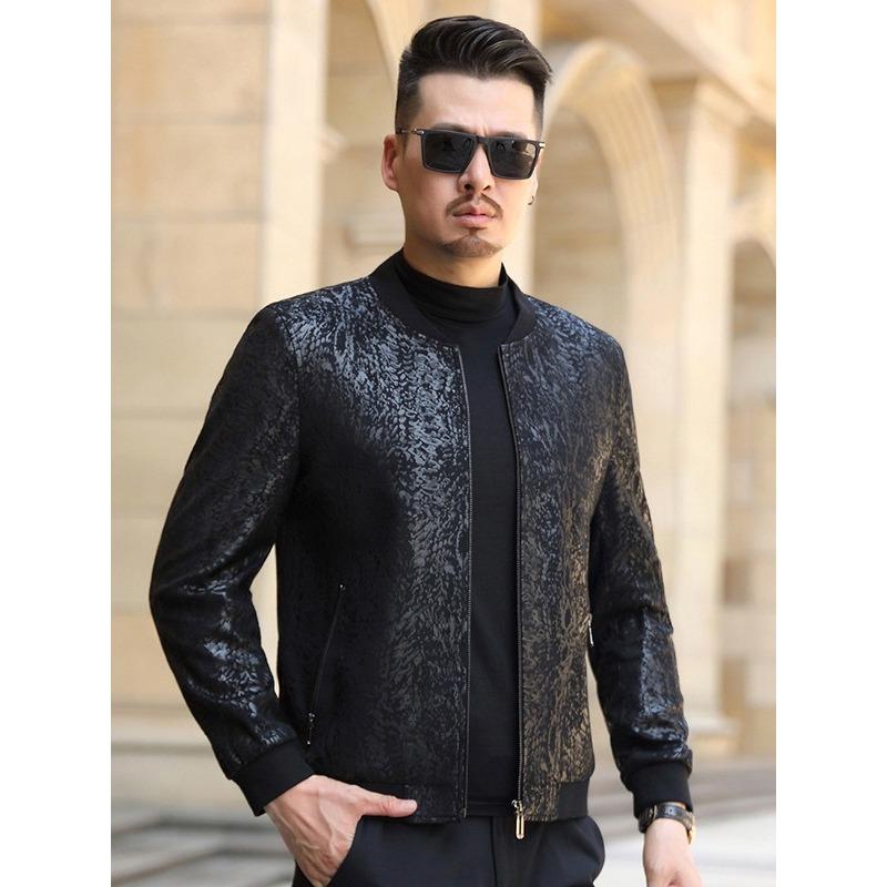 

Куртка из натуральной кожи мужская, узкая, короткая, с воротником-стойкой, кожаная куртка мужская среднего возраста из натуральной кожи 4XL